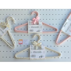 Вішалки-плечики металеві 400х10мм. з перламутровими кульками